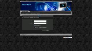 Login - Fatal Hotel