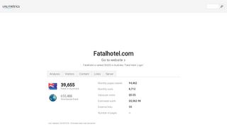 www.Fatalhotel.com - Fatal Hotel: Login - au