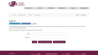 Log in - Financial Conduct Authority