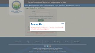Login - Florida Department of Agriculture & Consumer Services