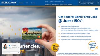 Federal Bank: Personal Banking Services | NRI, Business, & Online ...