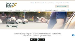 Online & Mobile Banking | Security Federal Bank | Aiken, SC ...