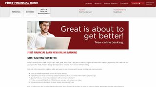 Online Banking Experience | First Financial Bank Texas