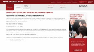 Pay Bills Online & Mobile Picture Pay | First Financial Bank