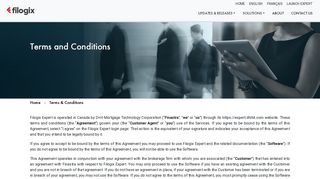 Terms & Conditions - Filogix Expert - Finastra