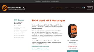 SPOT Gen3 GPS Messenger — FINDMESPOT.NET.AU