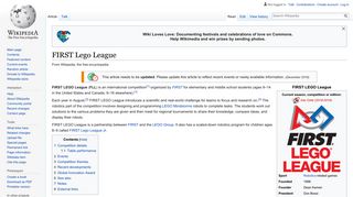 FIRST Lego League - Wikipedia