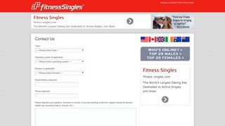 Contact Fitness Singles