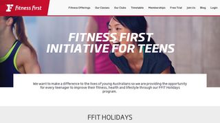 Fitness for Teens | Fitness First Australia