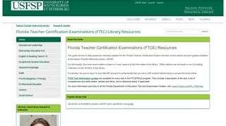 Home - Florida Teacher Certification Examinations (FTEC) Library ...