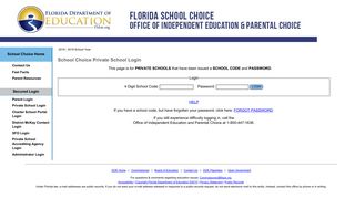 Private School Login - School Choice