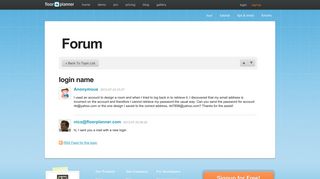 login name - Floorplanner