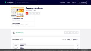Pegasus Airlines Reviews | Read Customer Service Reviews of www ...