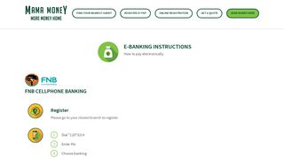 FNB Cellphone Banking - Mama Money