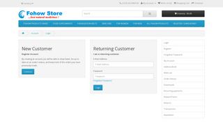 Account Login - Fohow Store