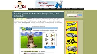 How to Login into FooPets website(Foopets.com) - Real Virtual Pets ...