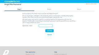 Forgot your password? - ForAgentsOnly.com Log In