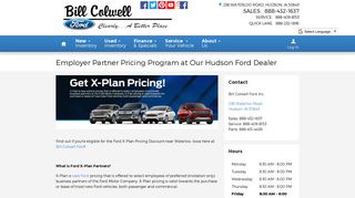Employee Partner Pricing Program | In Hudson, IA - Bill Colwell Ford