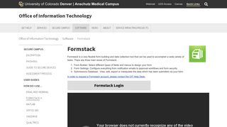 Formstack - CU Denver