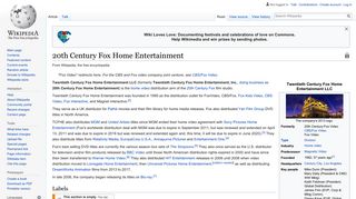 20th Century Fox Home Entertainment - Wikipedia