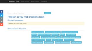 Franklin covey msb missions login Search - InfoLinks.Top