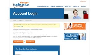 Account Login - No Cost Conference | No Cost Conference