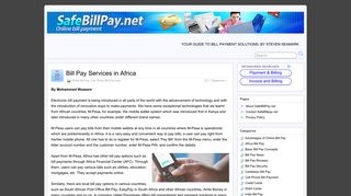 Cell Phone Bill Payment - Safe Bill Pay