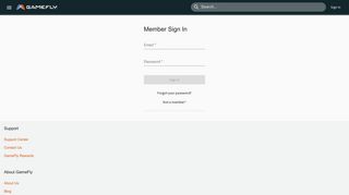 Member Sign In - GameFly