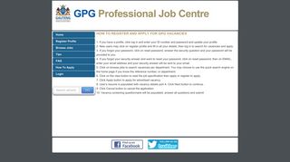How To Apply - GPG Professional Job Centre