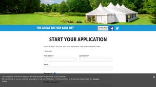 Sign-up » The Great British Bake Off