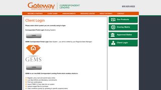 Client Login - Gateway Mortgage Group