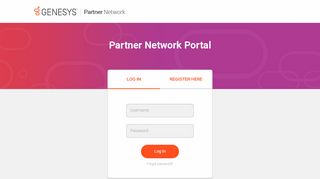 Genesys Partner Network - Login