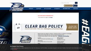 Georgia Southern University | Online Ticket Office | My Account