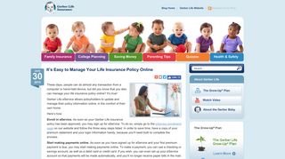 Manage Your Life Insurance Policy Online | Gerber Life Insurance Blog