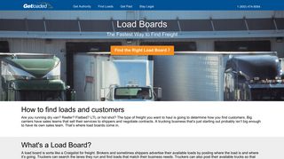 Load Boards - Getloaded