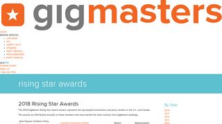 GigMasters Rising Star Awards
