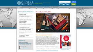 Berean School of the Bible - Global University