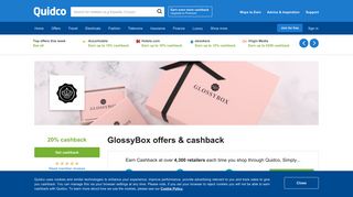 GlossyBox Cashback, Voucher Codes & Discount Codes | Quidco