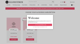 Monthly Beauty Subscription Boxes | Join GLOSSYBOX