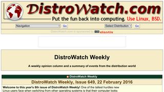 DistroWatch Weekly - DistroWatch.com: Put the fun back into ...