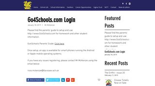 Go4Schools.com Login