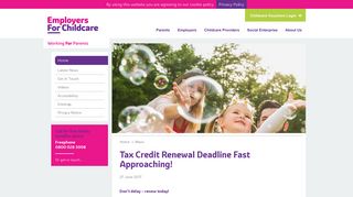 Tax Credit Renewal Deadline Fast Approaching! - Employers For ...