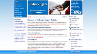 Bridge Surgery - GP Surgery Website. All about your doctors surgery ...