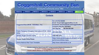Contact - Coggeshall Bus