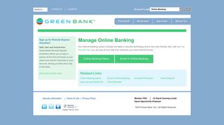 Green Bank | Manage Online Banking