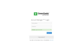 Account Manager Beta Login - GreenGeeks® Account Manager