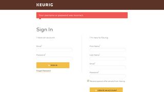 Login - Keurig.com | Sign In To Track Orders, Register Your Brewer ...