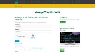 My Account - Login - Champlain Valley Telecom