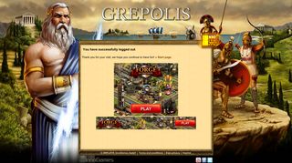 You have successfully logged out - Grepolis - The browser game set in ...