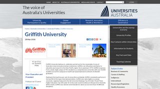 Griffith University - Universities Australia